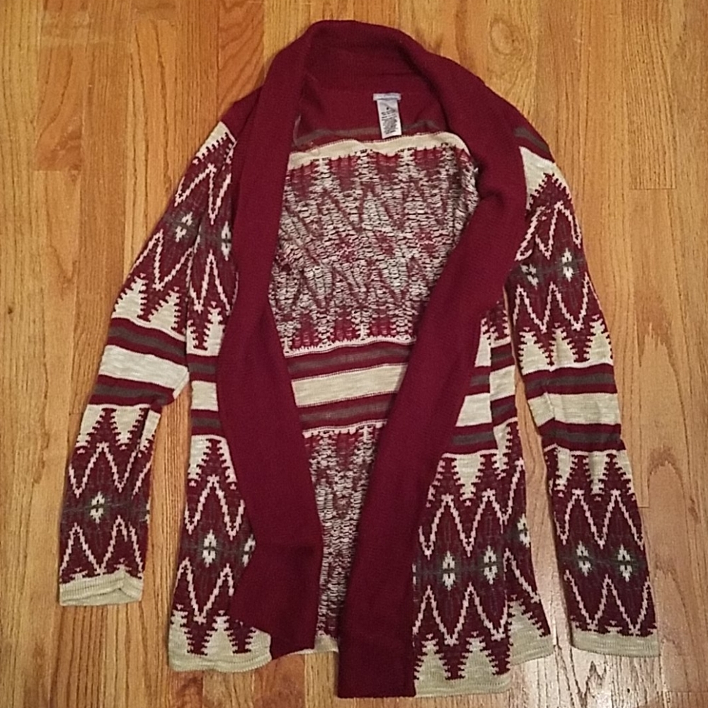 Charlotte Russe printed cardigan